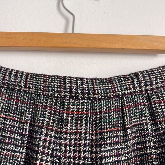 Vintage Christian Dior wool plaid pleated skirt double breasted blazer suit sz 6 - Picture 12 of 13